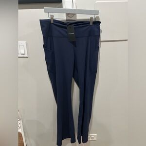 Fabletics Oasis PureLuxe High-Waisted Kick Flare Pants In Blue Size XXL/1X New